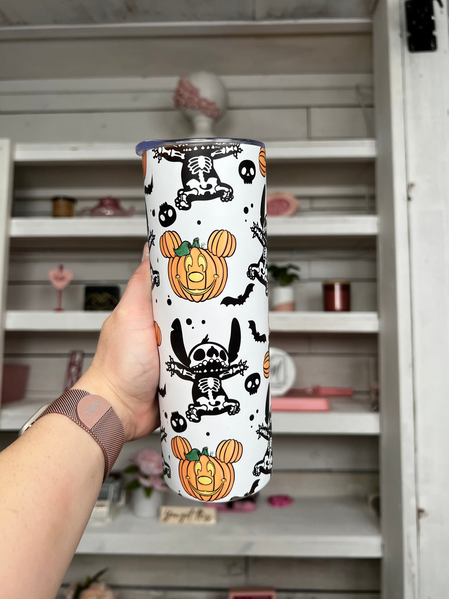 Pumpkin Alien Glow in the Dark 20oz tumbler