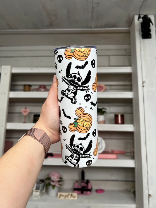 Pumpkin Alien Glow in the Dark 20oz tumbler