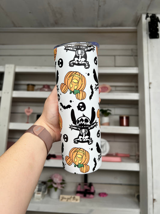 Pumpkin Alien Glow in the Dark 20oz tumbler