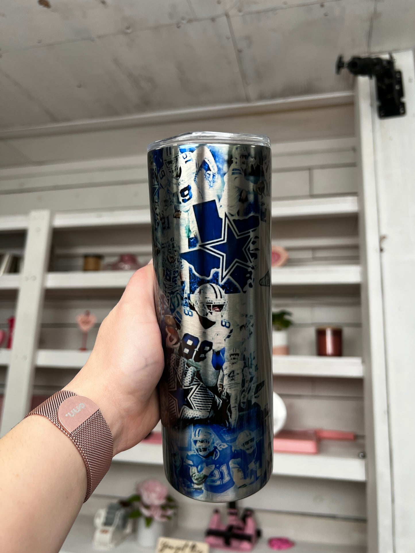 Sports Girl Dallas 20oz Tumbler Stainless Look