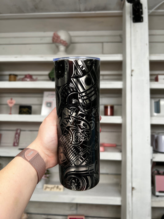Car Parts Hellcat 20oz Tumbler Stainless Look
