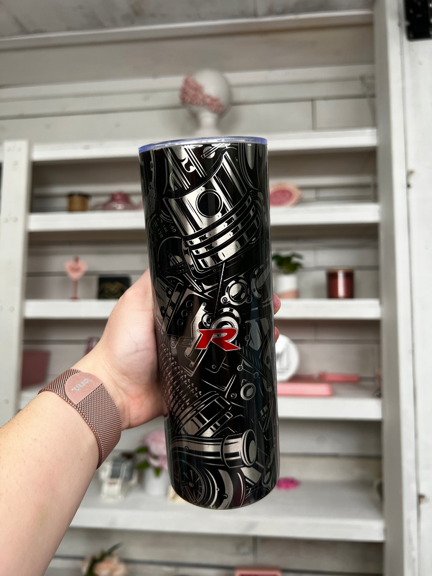 Honda Type R Car Parts 20oz Tumbler Stainless Look