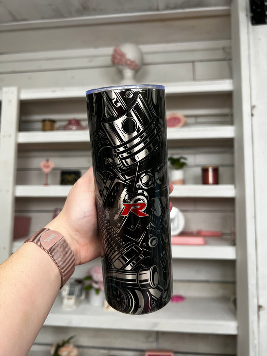Honda Type R Car Parts 20oz Tumbler Stainless Look