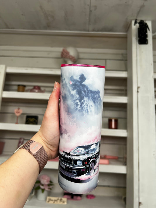 Car Pink Smoke 20oz Tumbler