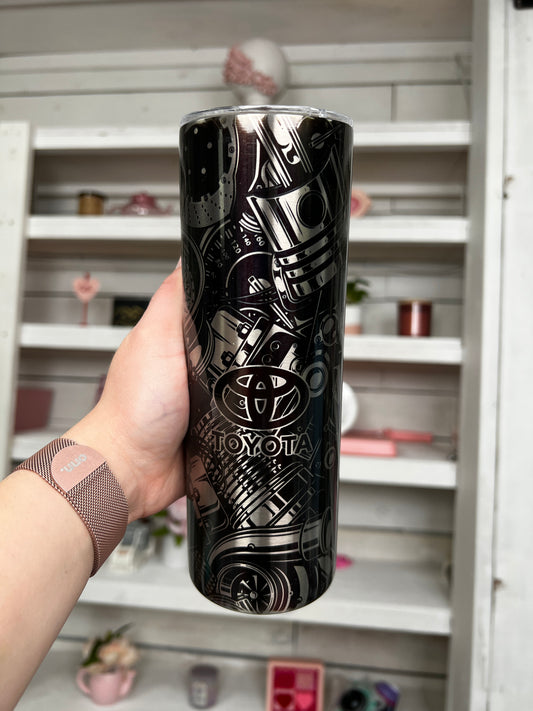 Toyota Car Parts 20oz Tumbler Stainless Look