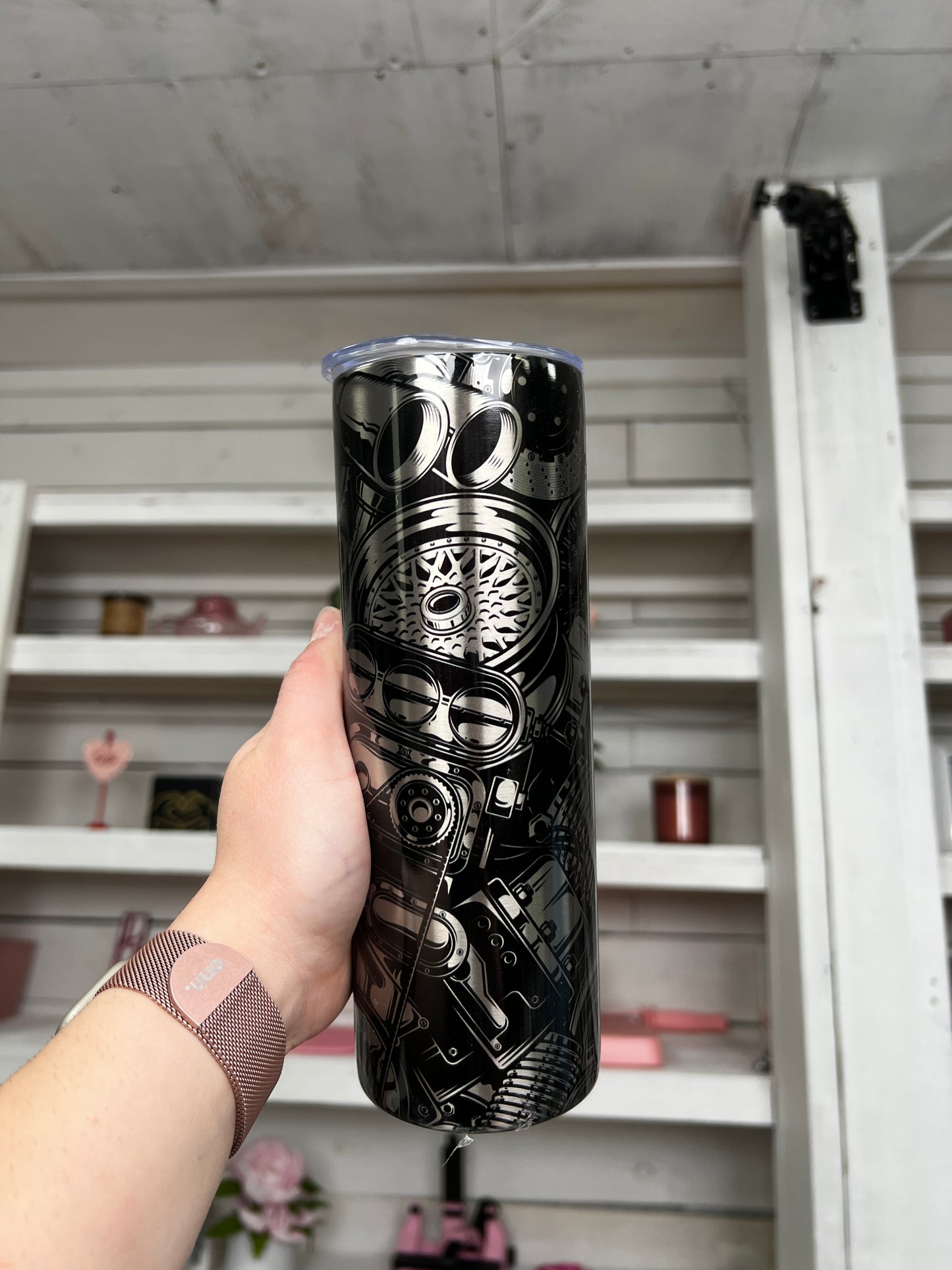 Car Parts 20oz Tumbler Stainless Look