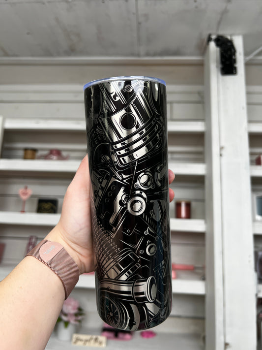 Car Parts 20oz Tumbler Stainless Look