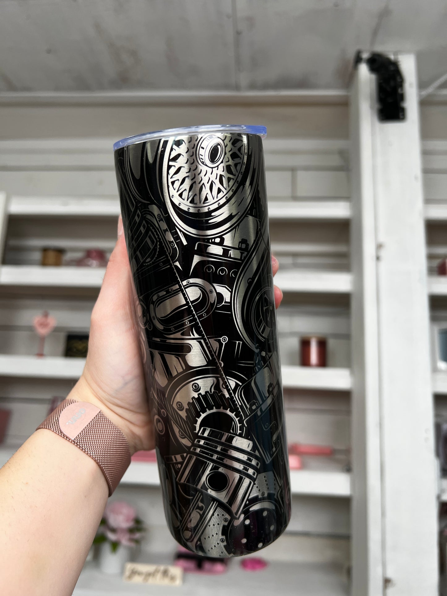 Car Parts 20oz Tumbler Stainless Look