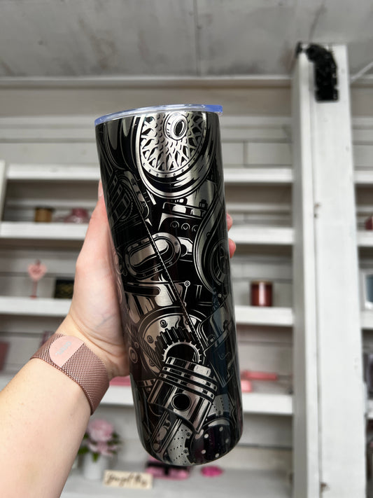 Car Parts 20oz Tumbler Stainless Look
