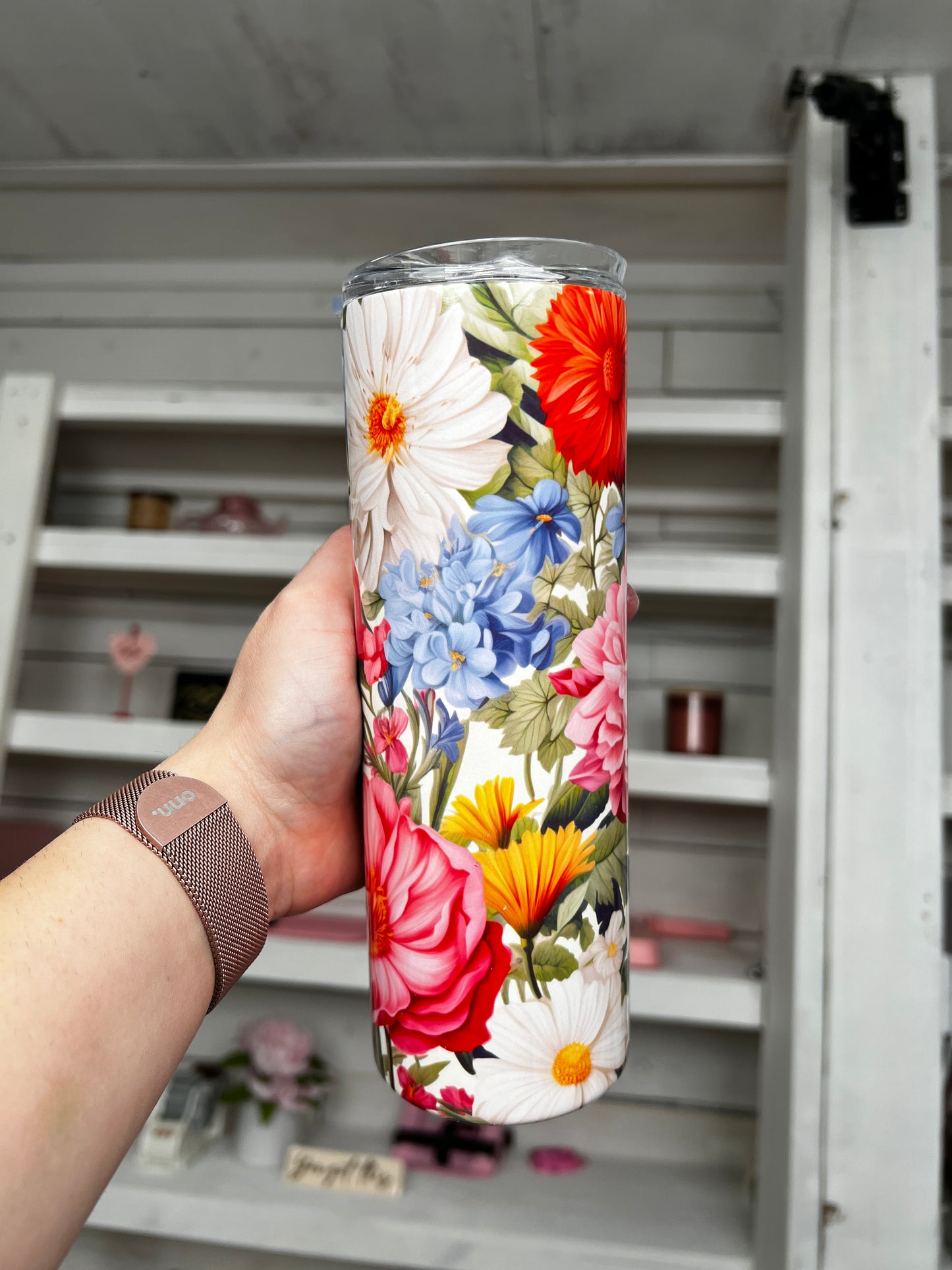 Flowers 20oz Tumbler