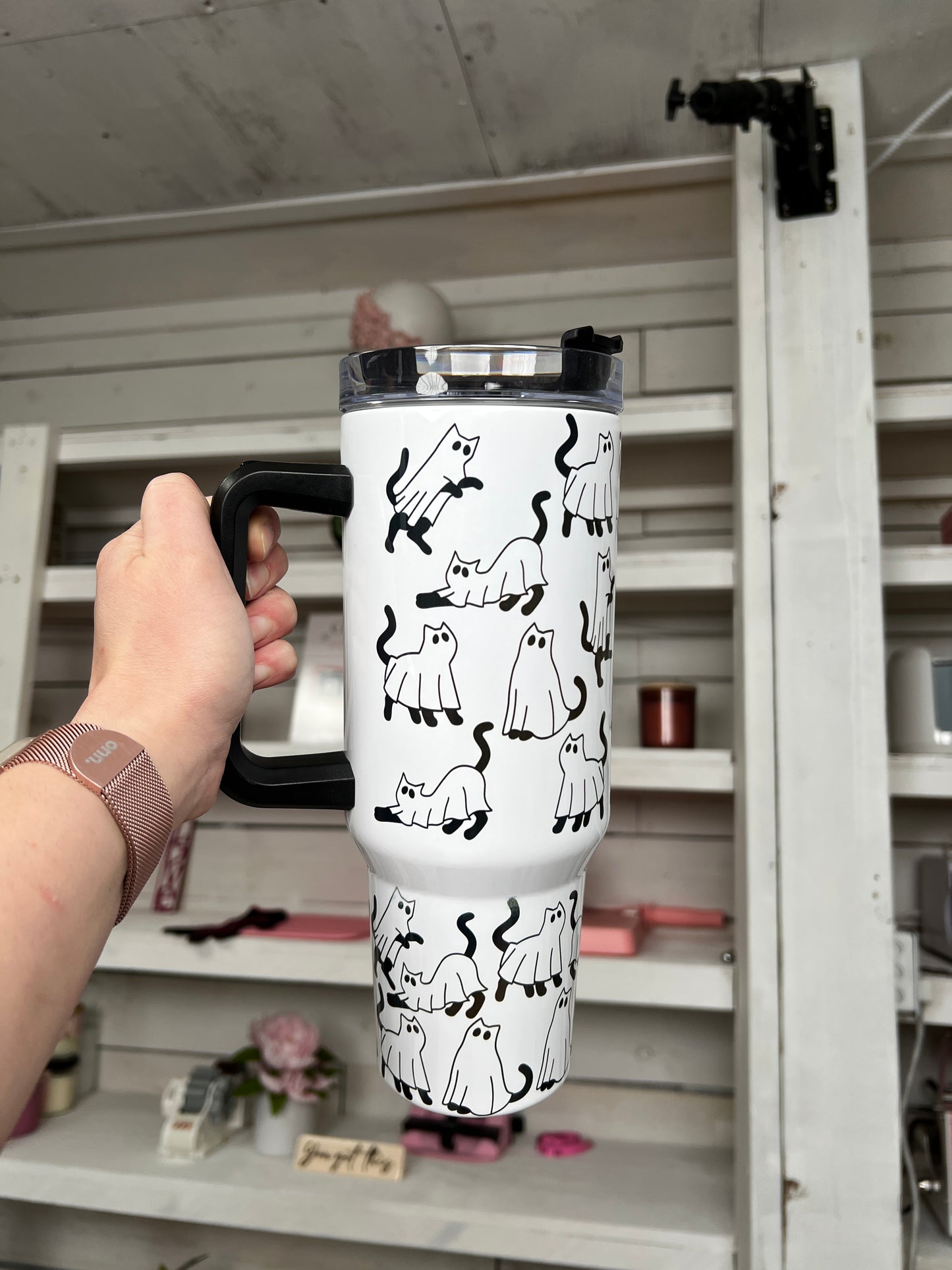 Ghostie Cats Oopsie 40oz tumbler