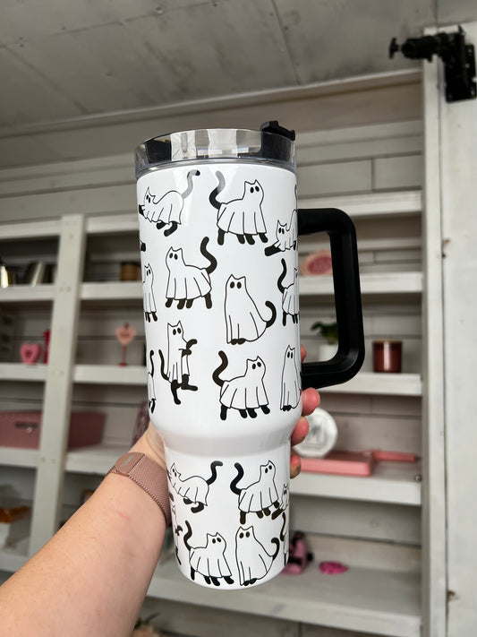Ghostie Cats Oopsie 40oz tumbler
