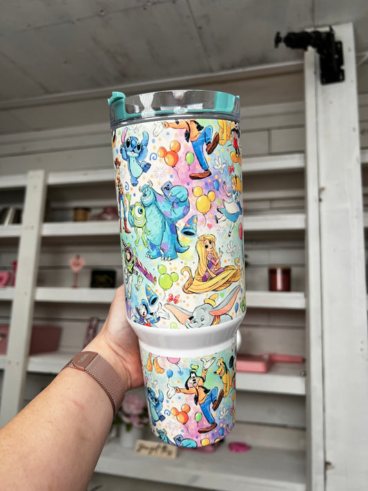 Cartoon Friends 40oz tumbler