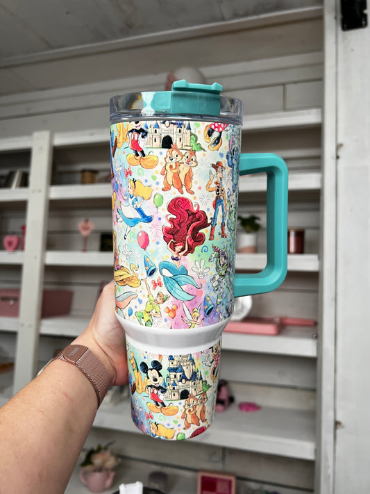 Cartoon Friends 40oz tumbler