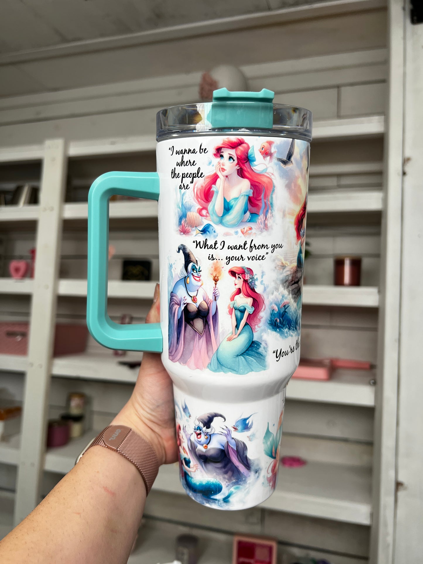 Princess Mermaid Oopsie 40oz tumbler