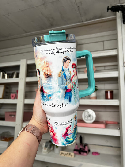 Princess Mermaid Oopsie 40oz tumbler