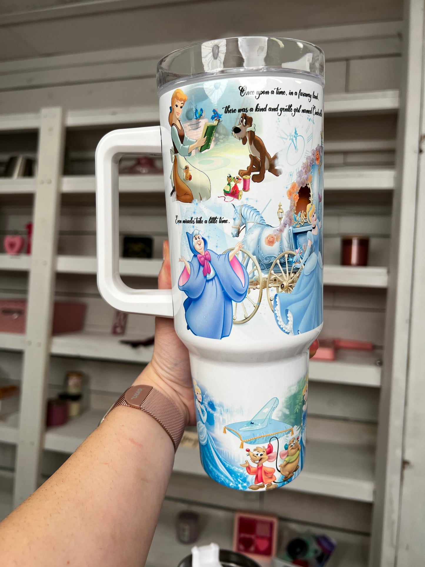 Princess Blue 40oz tumbler