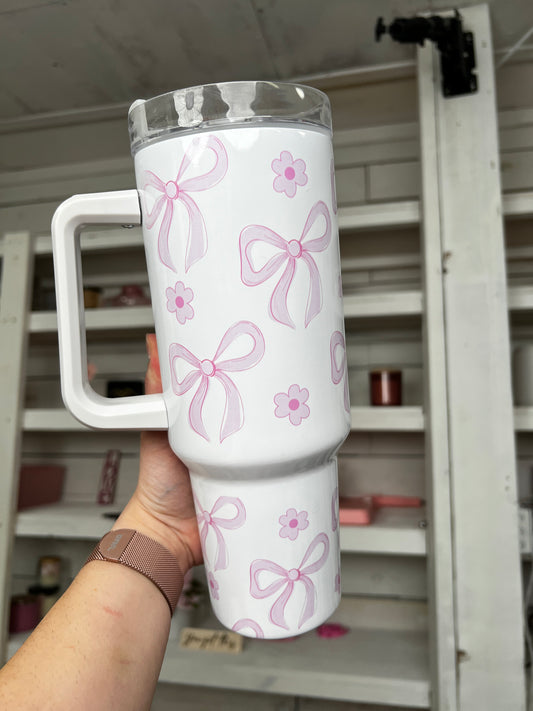 Coquette Bows Oopsie 40oz tumbler