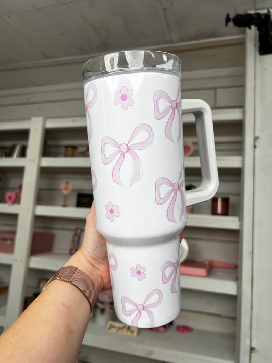 Coquette Bows Oopsie 40oz tumbler