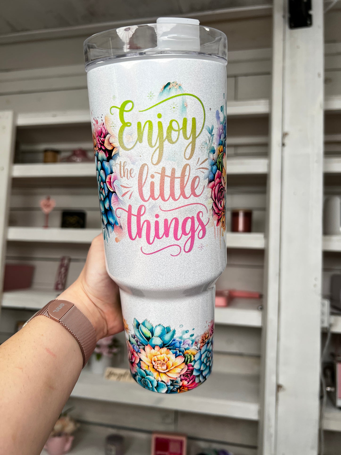 Enjoy The Little Things 40oz tumbler