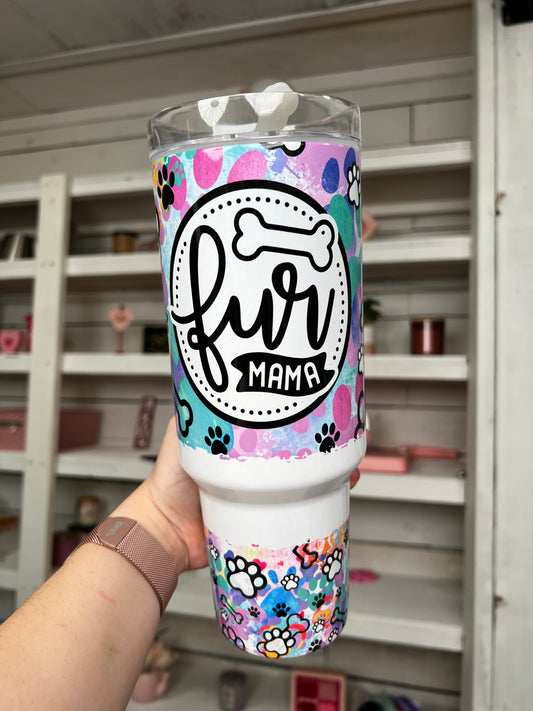 Fur Mama 40oz tumbler