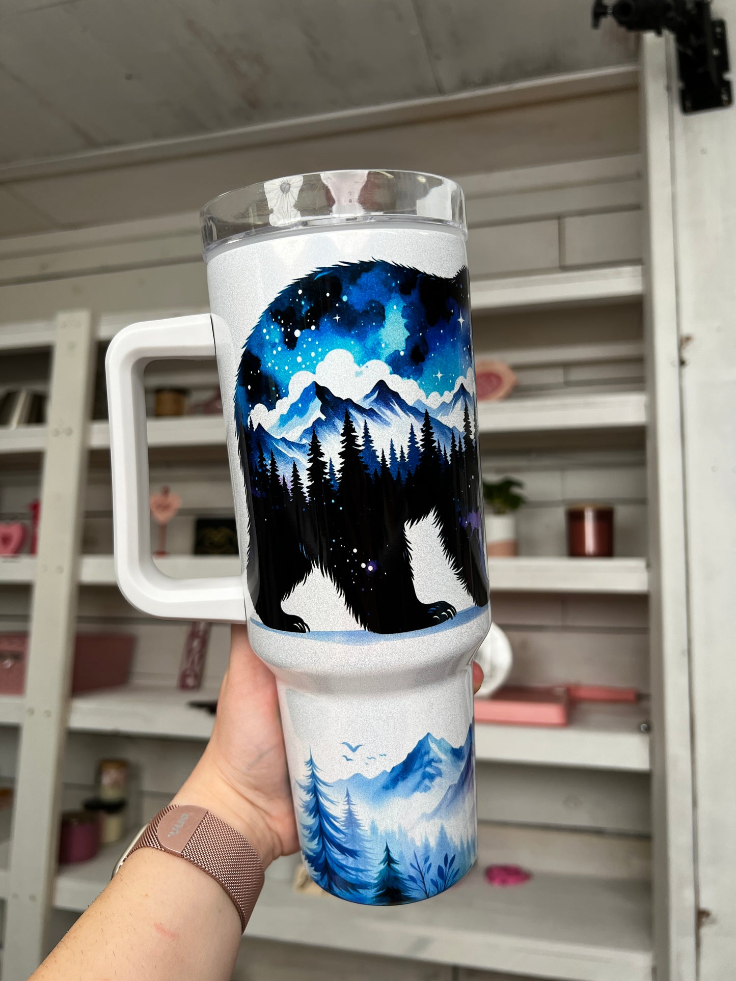 Mama Bear Shimmer 40oz tumbler
