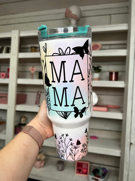 Mama Blue 40oz tumbler