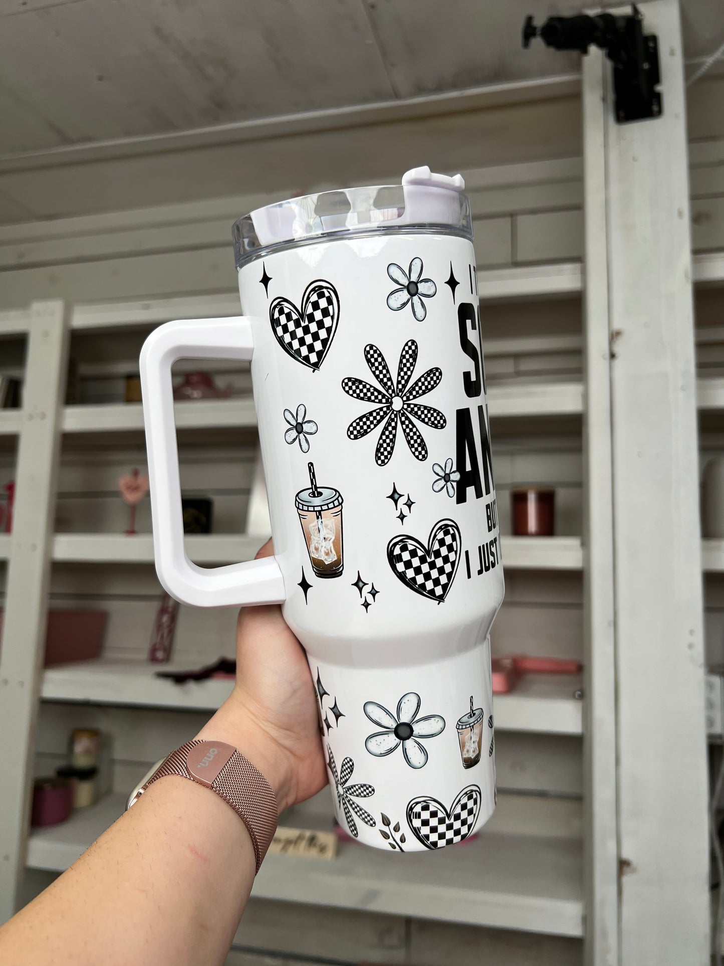 Social Anxiety Oopsie 40oz tumbler