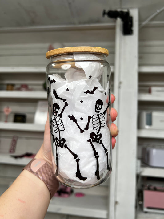 Skelly Clear 16oz Glass