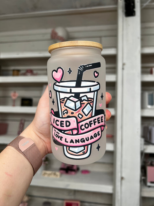 Iced Coffee 16oz Glass Can