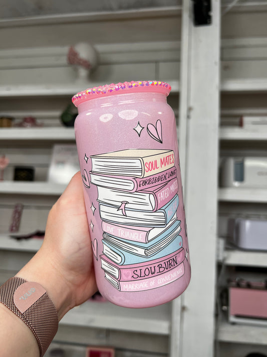 Smut Books 16oz Glass Can
