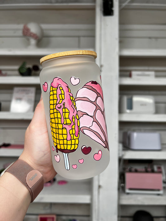 Love Snacks 16oz Glass Can