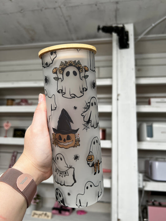 Halloween Ghosties 25oz Glass