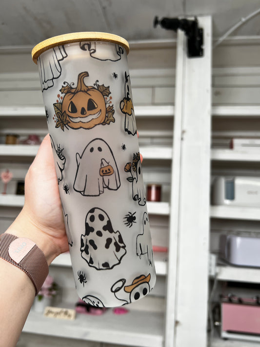 Halloween Ghosties 25oz Glass