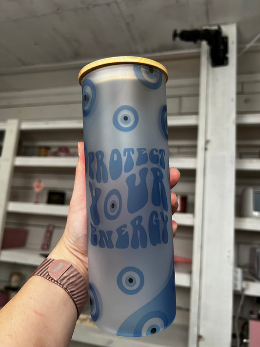 Protect Your Energy 25oz Glass