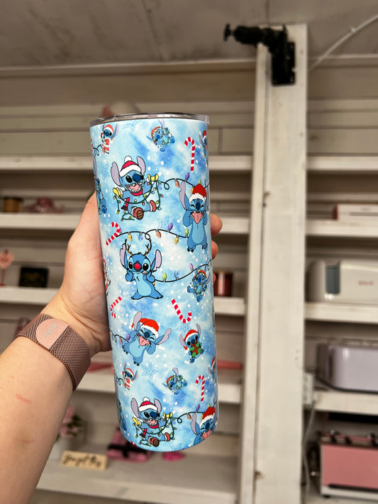 Blue Holiday 20oz Tumbler