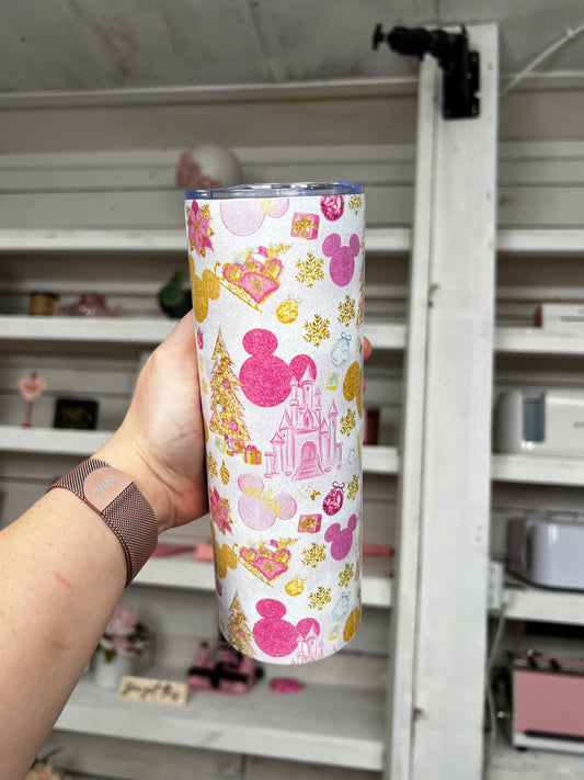 Pink Holiday 20oz Tumbler