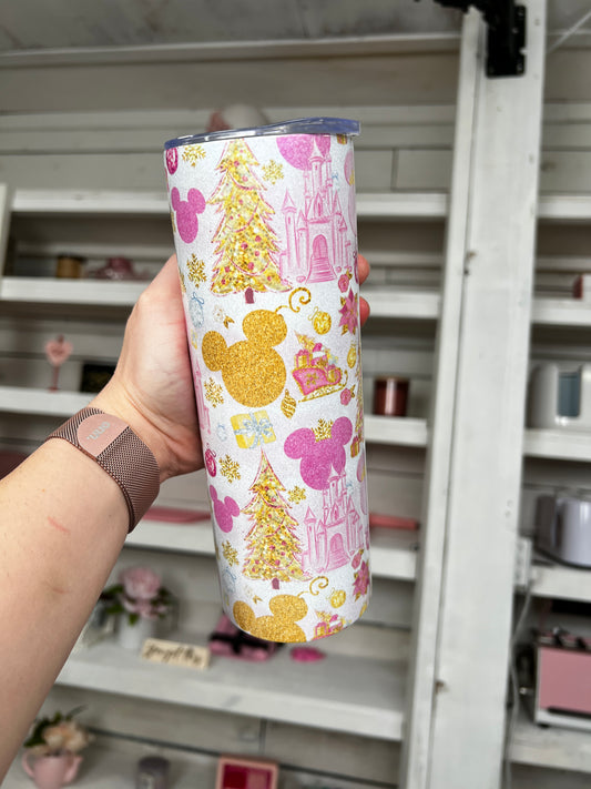 Pink Holiday 20oz Tumbler