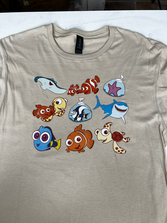 Fish Friends Sand Medium T-Shirt