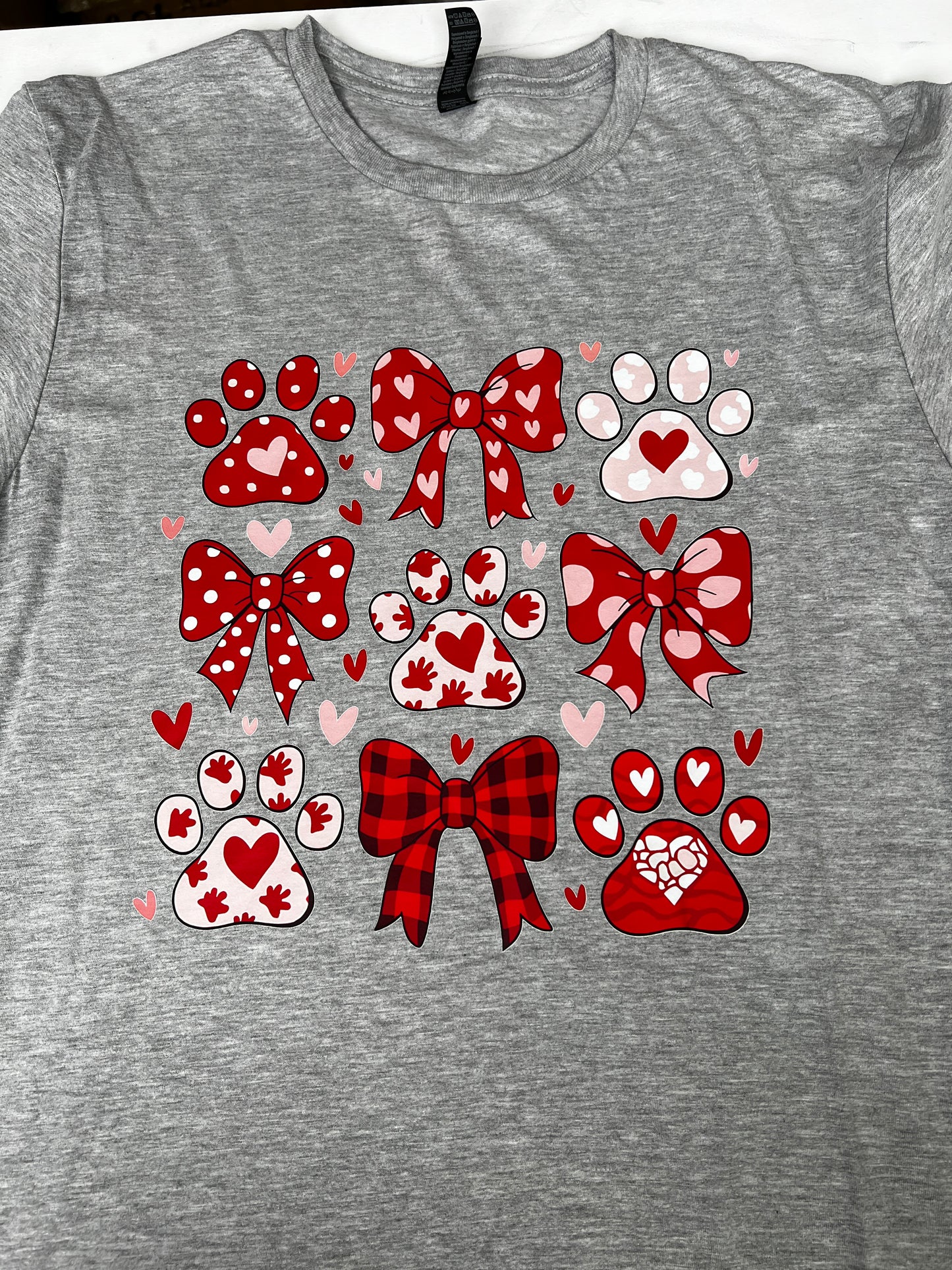 Dog Bows Gray Medium T-Shirt