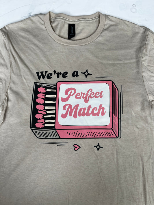Perfect Match Sand Small T-Shirt
