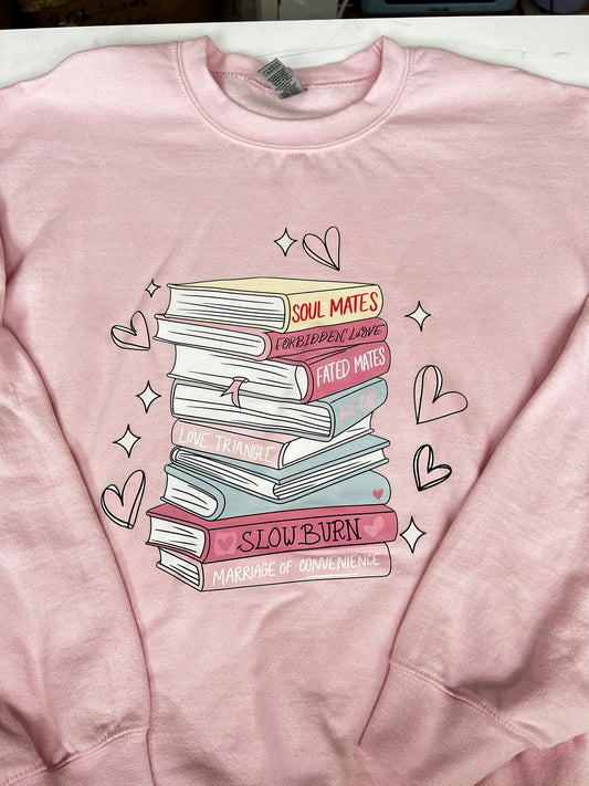 Smut Books Pink Medium Sweater