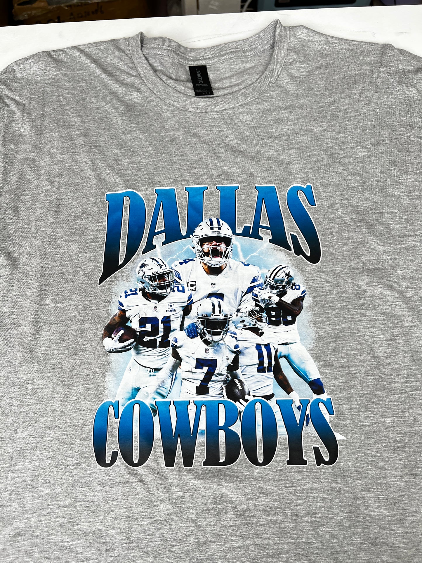 Dallas Sports Gray Large T-Shirt