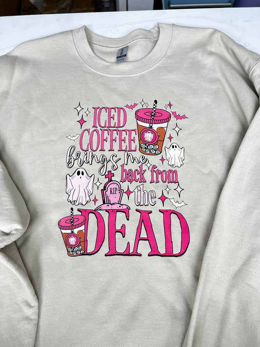 Iced Coffee Sand Large Sweater