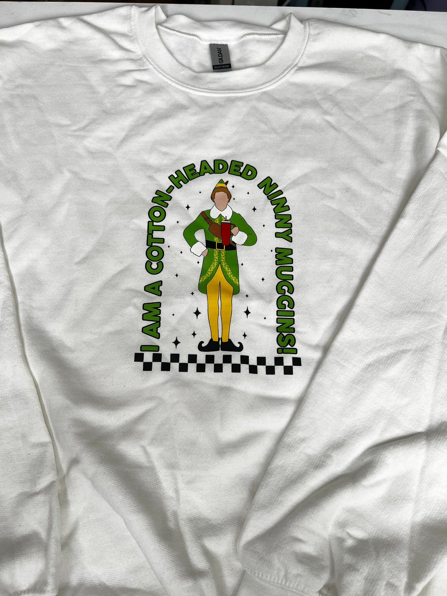 Elf White Large Sweater