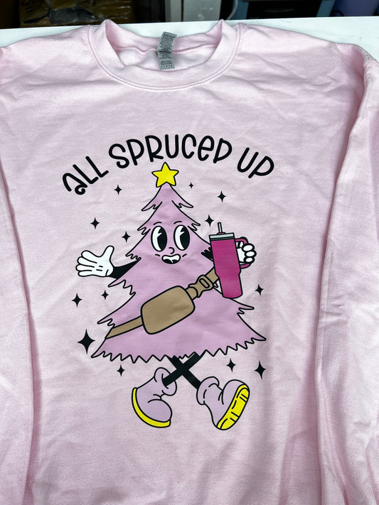 All Spruced Up Pink Large Sweater