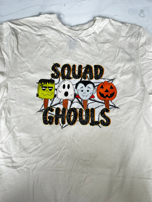 Squad Ghouls Natural Small T-Shirt