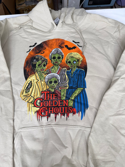 Golden Ghouls Sand X-Large Hoodie