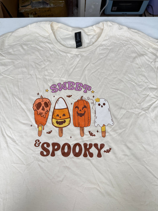Sweet Spooky Natural X-Large T-Shirt