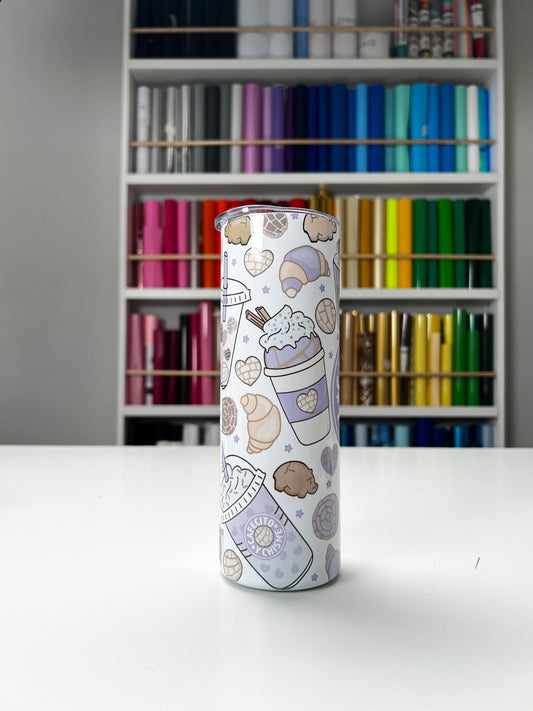 Cafecito Y Chisme 20oz tumbler, Cafecito custom tumbler, Chisme custom stainless tumbler